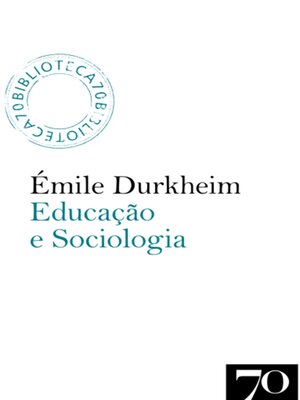 cover image of Educação e Sociologia